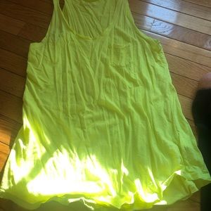 Neon yellow tank top